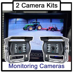2x Camera Agricultural CCTV Reverse Camera Kits