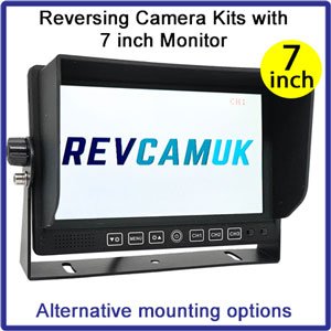 7" Heavy Duty Monitor Reversing Camera Kits
