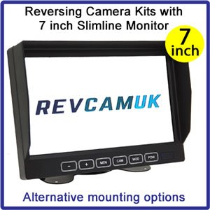 7" Slimline Monitor Reversing Camera Kits