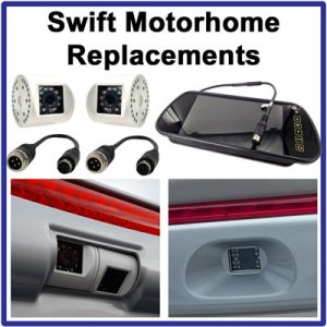Swift & Autotrail Motorhome Replacement Reverse Camera Adaptor Sets & Bundle