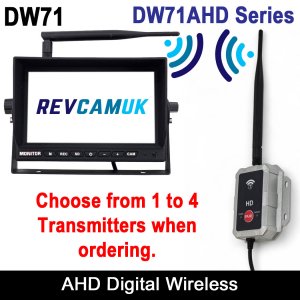 7" High Definition AHD Wireless Monitor and Transmitter Set | DW71