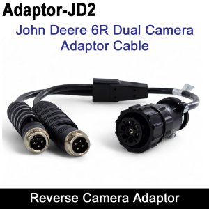 John Deere 6R 7-Pin AMP Dual-Channel Reversing Camera Adaptor Cable | Adaptor-JD2