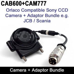 Orlaco-Compatible Reversing Camera & CAB600 Adaptor Bundle (12–24V, OEM Housing Fit) | CAM777+CAB600