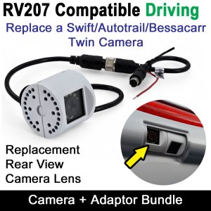RV207 Compatible Replacement Camera with adaptor - DRIVING CAMERA ONLY