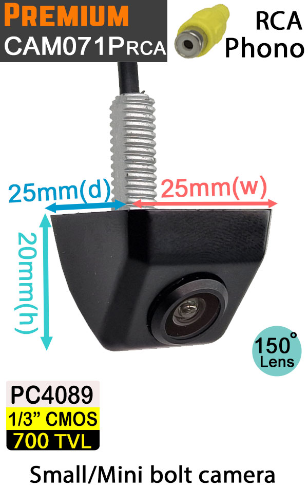 Reversing Cameras UK Ltd > Reversing Cameras > CAM071P bolt to number