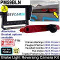 5" Monitor and Brake Light Reversing Camera Kit to fit Citroen Berlingo, Peugeot Partner, Vauxhall Combo, Fiat Doblo and Toyota Proace City vans | PM59BLN