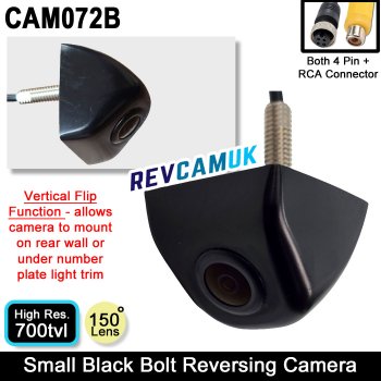 Black Motorhome Bolt Reverse Camera | CAM072B