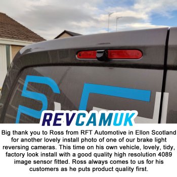 5" Monitor and Brake Light Reversing Camera Kit to fit Citroen Berlingo, Peugeot Partner, Vauxhall Combo and Toyota Proace City vans | PM59BLN