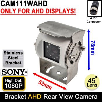 White Bracket Reverse Camera - Sony 1080P AHD | CAM111WAHD