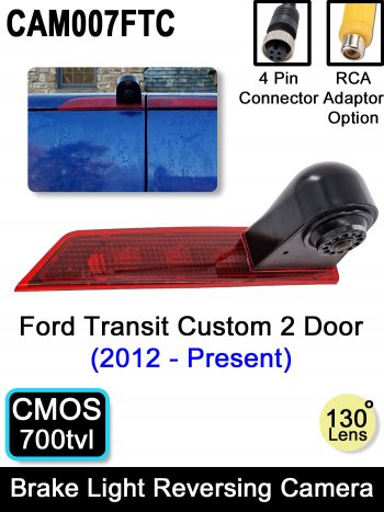 Ford Transit Custom Reverse Camera for Brake Light - CAM007FTC