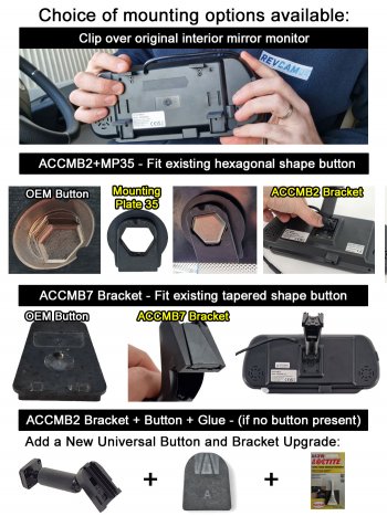 Reverse Parking Camera Kit for Peugeot Boxer/Citroen Relay/Fiat Ducato (2006-Present), and Vauxhall Movano (2022+) to fit Brake Light | PM39BLB
