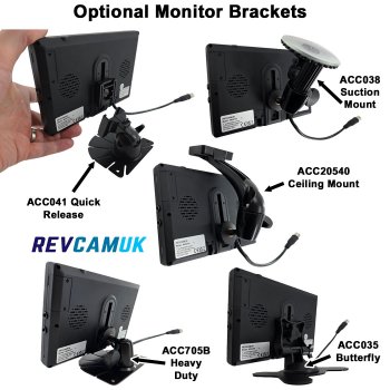 1080P High Definition White Slimline Reverse Camera with 7" Heavy Duty Monitor Kit | PM85W-HD