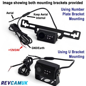 60M Digital Wireless Number Plate Reversing Camera | Built in Aerial + TX Transmitter | WC6560