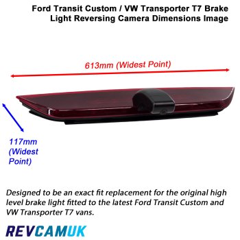Ford Transit Custom 2024+ VW Transporter T7 Brake Light Camera | CAM857