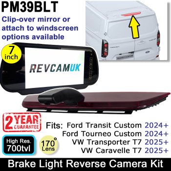 Ford Transit Custom 2024+ VW Transporter T7 Mirror Monitor Camera Kit | PM39BLT