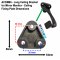 Short Version Ceiling Mount Swan neck bracket for non clip-over mirror monitors with 4 screw hole mounting - ACCMB6S