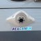High Definition White Diamond Shape Pod Reversing Camera Kit with Mirror Monitor | PM39EW-HD