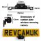 60M Digital Wireless Number Plate Reversing Camera | Built in Aerial + TX Transmitter | WC6560