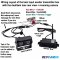 Black Bracket Sony CCD Digital Wireless Dual Lens Rear view Camera Kit with 7" Monitor | DW63B
